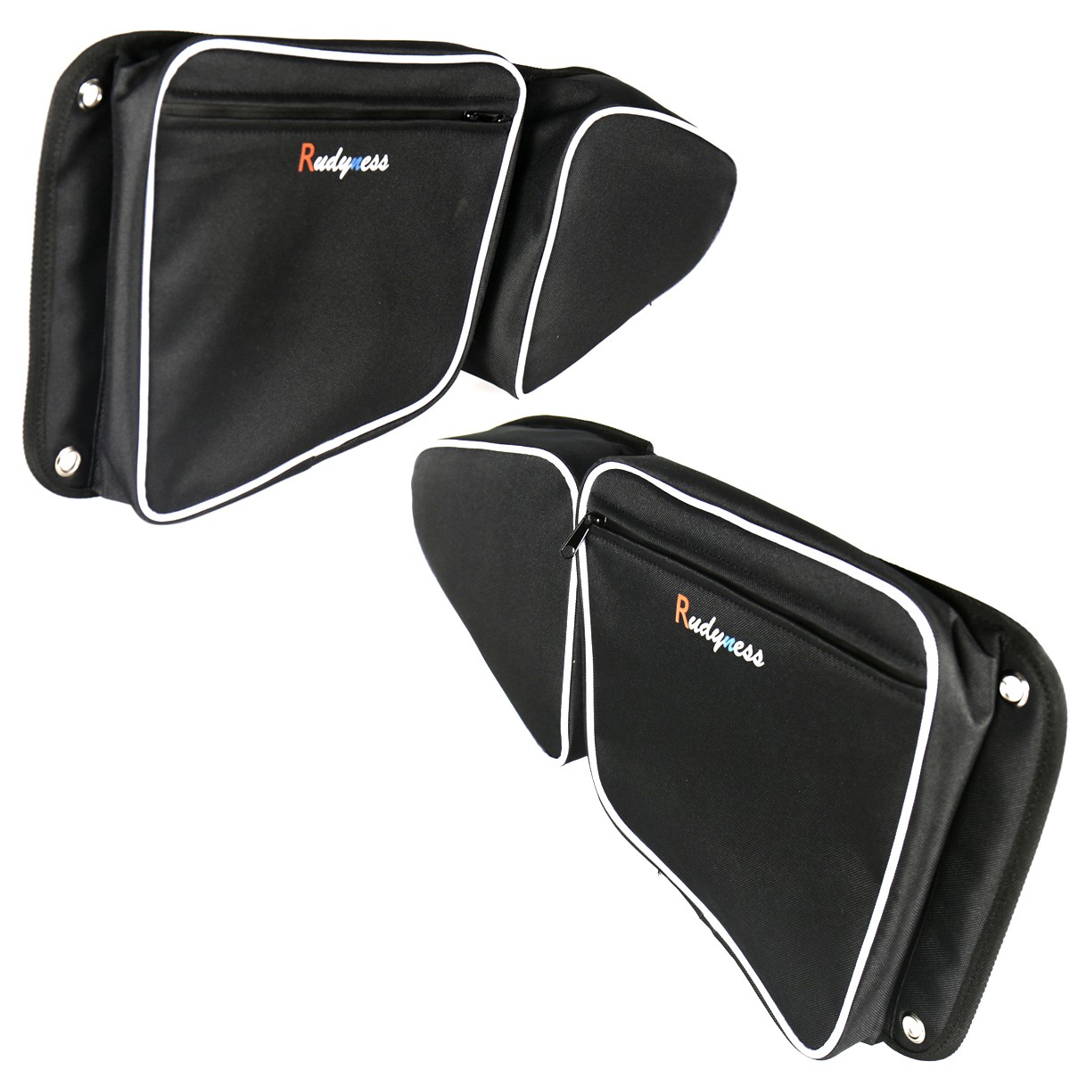 Left&Right Black Door Bag With Knee Pad Fit For UTV Polaris RZR XP 1000 900 S X 2015-2017 Models