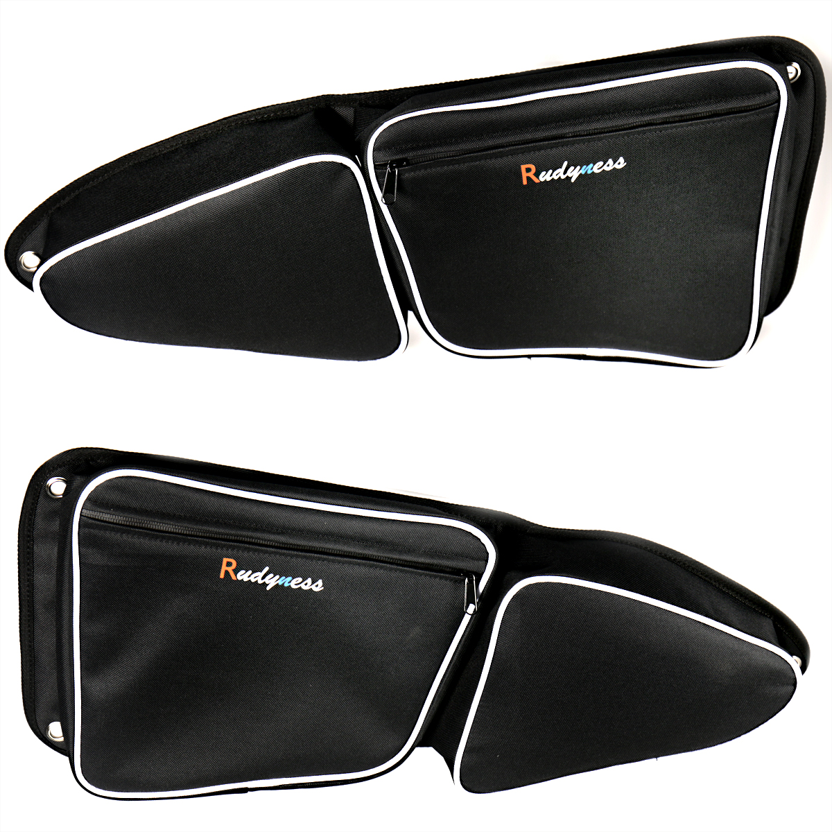 Left&Right Black Door Bag With Knee Pad Fit For UTV Polaris RZR XP 1000 900 S X 2015-2017 Models