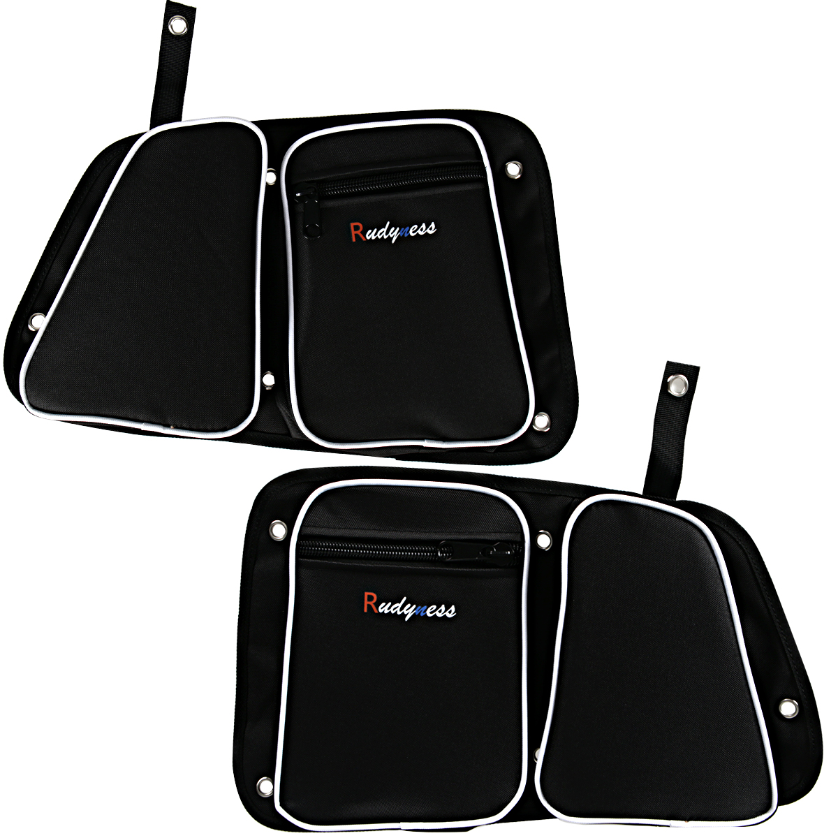 Rear Left&Right Passenger Carbon Black Door Bags For 2017-2018 Can Am Maverick X3 Models