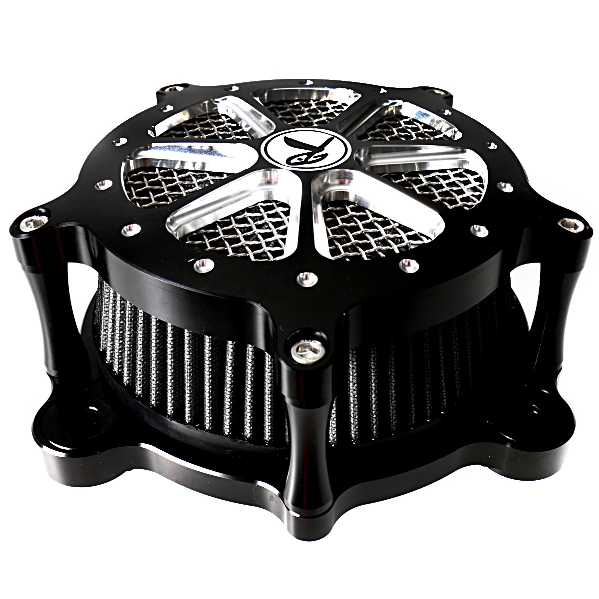 Shallow Cut Billet Aluminum Air Cleaner Intake Filter System Fit For Harley Softail Dyna 1993-2013 Models
