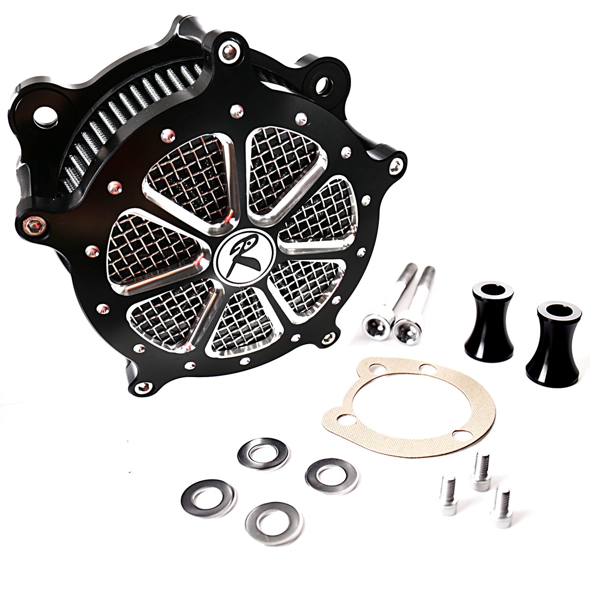 Shallow Cut Billet Aluminum Air Cleaner Intake Filter System Fit For Harley Softail Dyna 1993-2013 Models