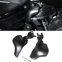 Black Mid Frame Air Deflector For Harley 2018-2024 Softail Street Bob Breakout