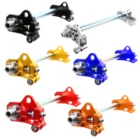 Rear Axle Adjuster Kit Compatible With For Harley Touring Street Road Glide FLHX FLTR CVO 2009-2023