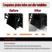 Gloss Black Chin Spoiler Fairing Radiator Cover For Harley Touring Street Road Glide 2024-2025