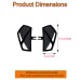 Black Mini Phantom Floorboards For Harley Softail Street Bob Breakout Low Rider 2018-2024