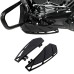 Black Phantom Floorboards Footpegs Shifter Peg Pedal Kit For Harley Touring Road Glide
