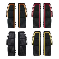 Motorcycle Diamond Cut Rider Floorboards For Harley Touring Street Road Glide FLHX FLTR