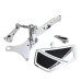 Chrome Mid Mount Raised Control With Floorboards For Harley Sportster XL 2014-2024