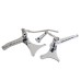 Chrome Mid Mount Raised Control Lever Linkage Kits For Harley Sportster XL 2014-2024