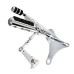 Chrome Mid Mount Raised Control With Footpeg Kits For Harley Sportster XL 14-24