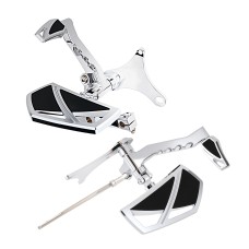 Chrome Mid Mount Raised Control With Floorboards For Harley Sportster XL 2014-2024