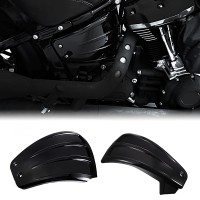 GLOSS BLACK SIDE FAIRING BATTERY COVER FOR HARLEY 18-24 SOFTAIL STREET BOB FXBB LOW RIDER